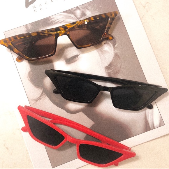 🕶 Chic Retro Slim Cat Eye Sunglasses 🕶 - Picture 5 of 8